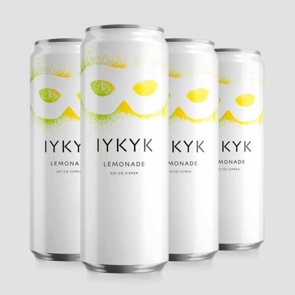 IYKYK plant-based drinks Delta-9 T** C** Drinks Lemonade 5mg 12oz