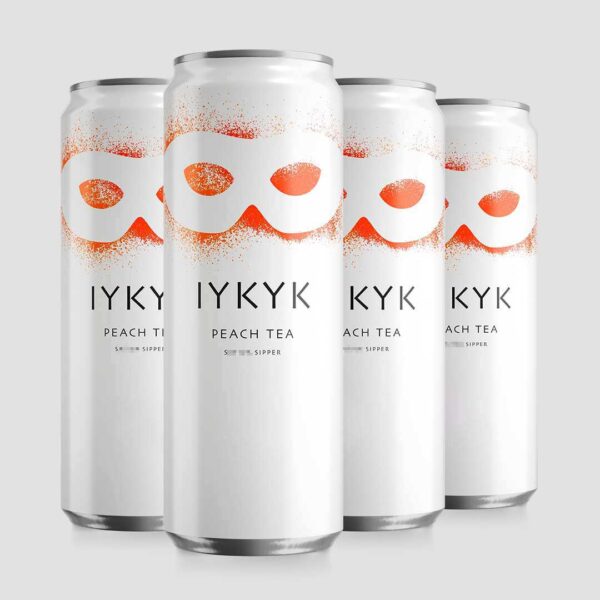 IYKYK plant-based drinks Delta-9 T** C** Drinks Peach Tea 5mg 12oz