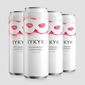 IYKYK plant-based drinks Delta-9 T** C** Drinks Strawberry Lemonade 5mg 12oz
