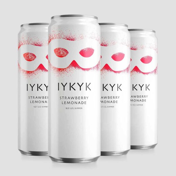 IYKYK plant-based drinks Delta-9 T** C** Drinks Strawberry Lemonade 5mg 12oz