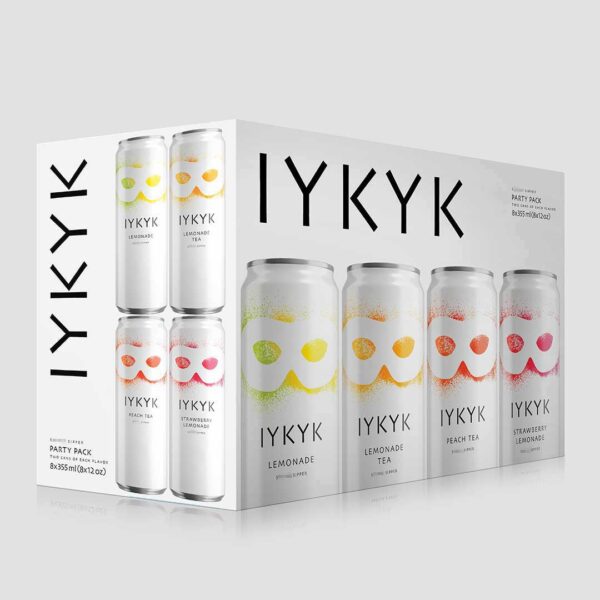 IYKYK plant-based drinks Delta-9 T** C** Drinks Variety Pack 5mg 12oz 8-pack