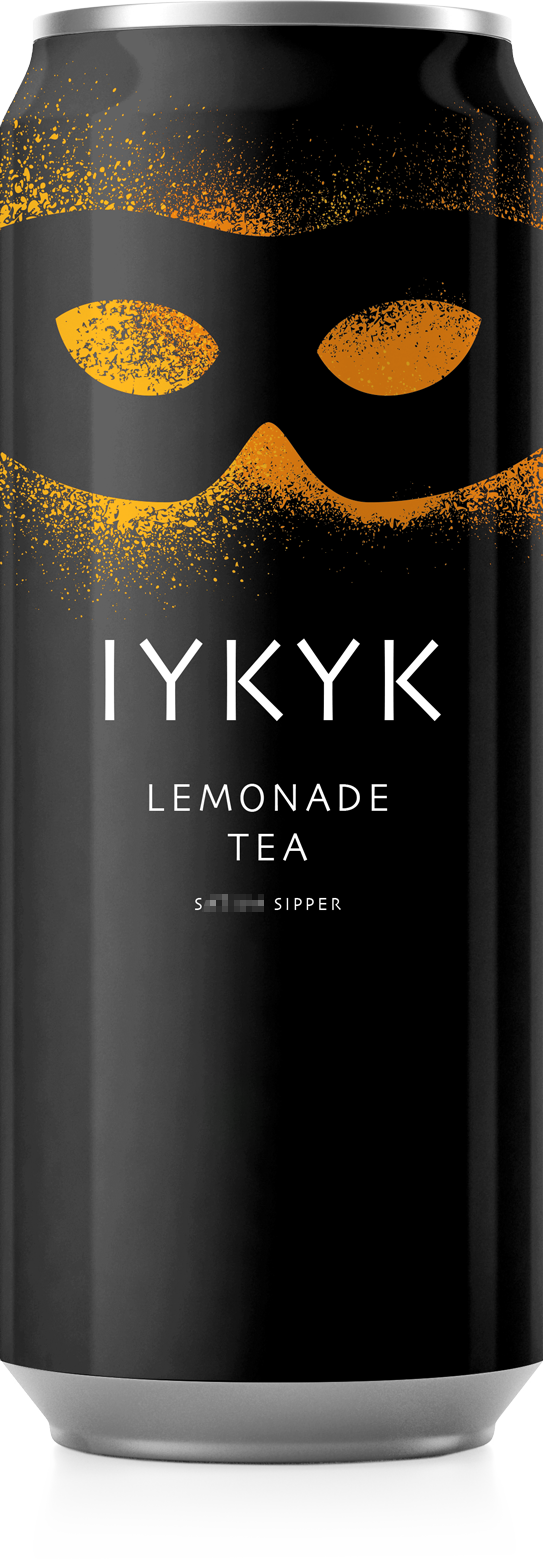 iykyk-02-lemonade-tea-10mg Lemonade Tea 16oz can for plant-derived IYKYK plant-based drinks, T** drinks with 10mg Delta-9 T** + C**